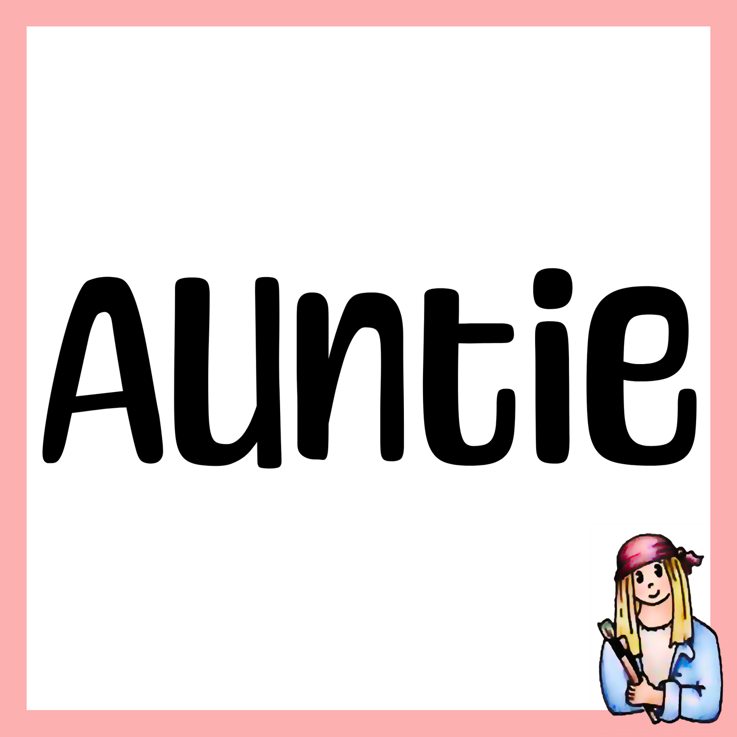 Auntie Signs - Vintage Style Signs For Aunts, Great Family Gift!