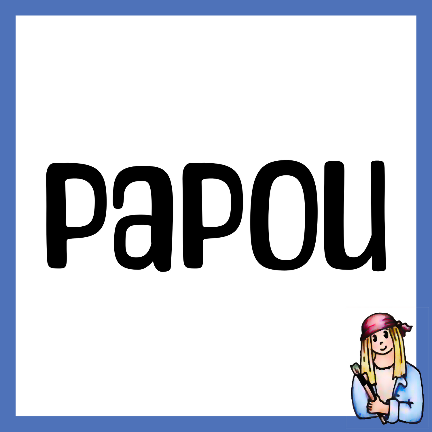 Papou - Vintage Style Signs for Grandpa