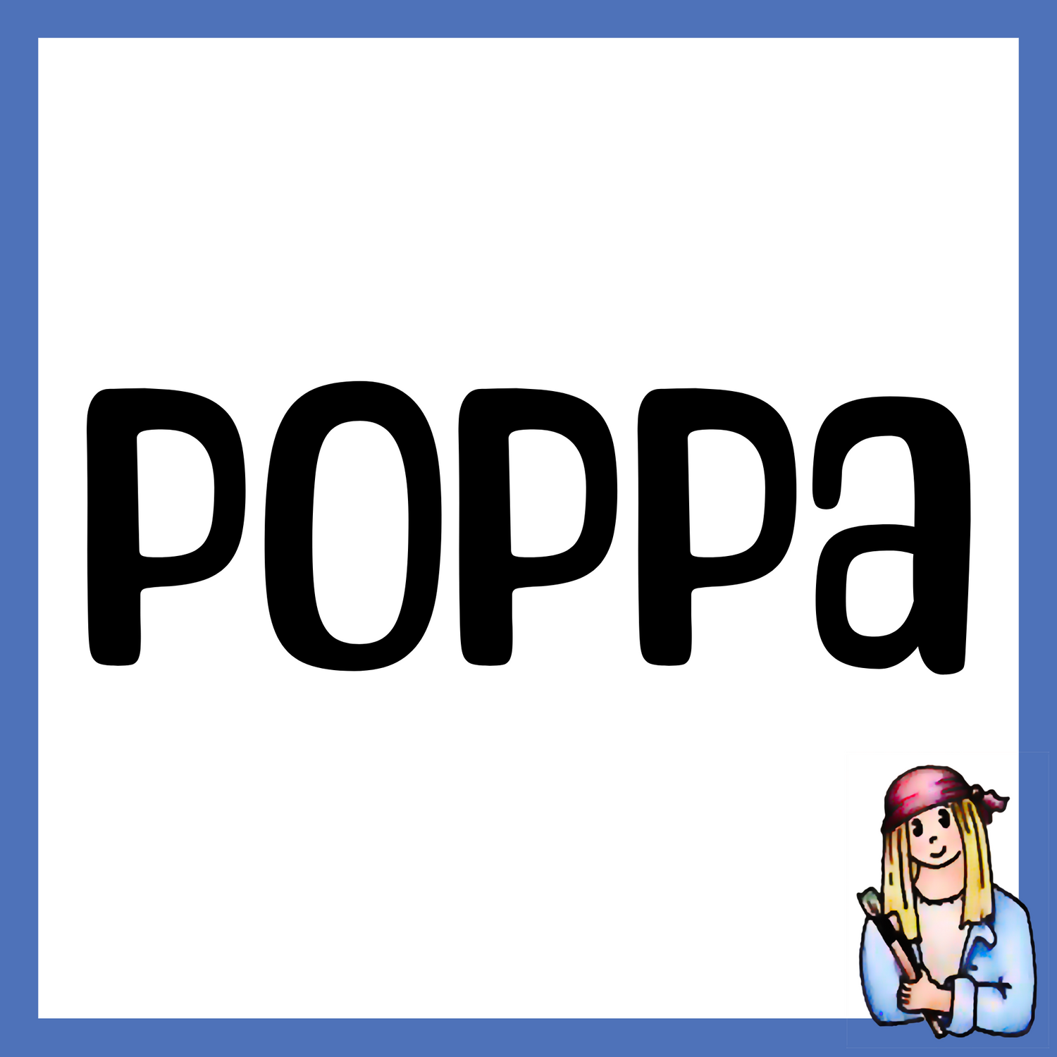 Poppa - Vintage Style Signs for Grandpa