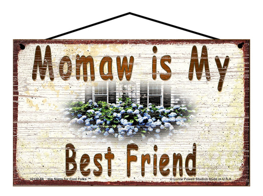 Momaw Hydrangea Sign - Momaw Is My Best Friend