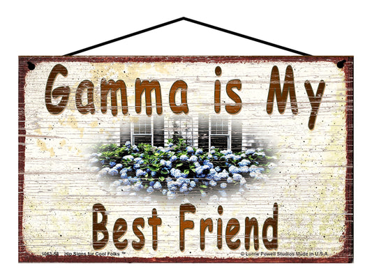 Gamma Hydrangea Sign - Gamma Is My Best Friend