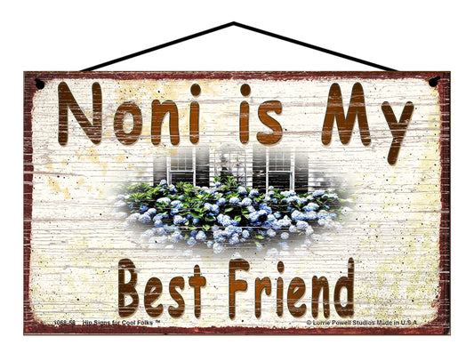 Noni Hydrangea Sign - Noni Is My Best Friend