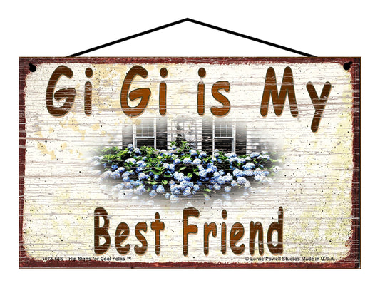 Gi Gi Hydrangea Sign - Gi Gi Is My Best Friend