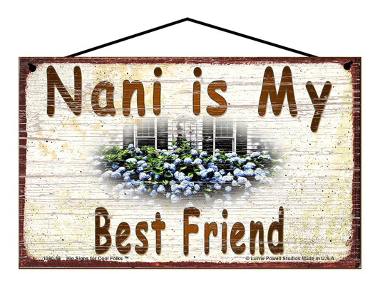 Nani Hydrangea Sign - Nani Is My Best Friend