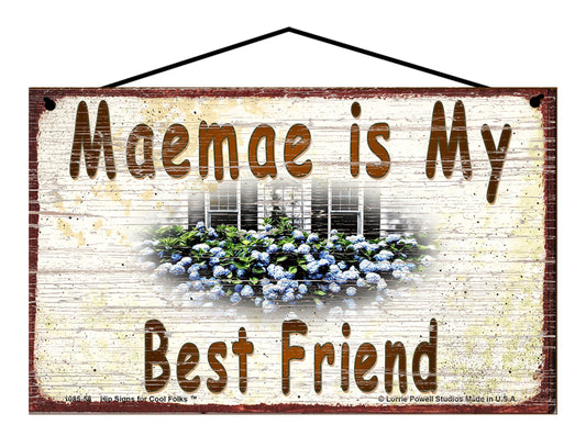 Maemae Hydrangea Sign - Maemae Is My Best Friend