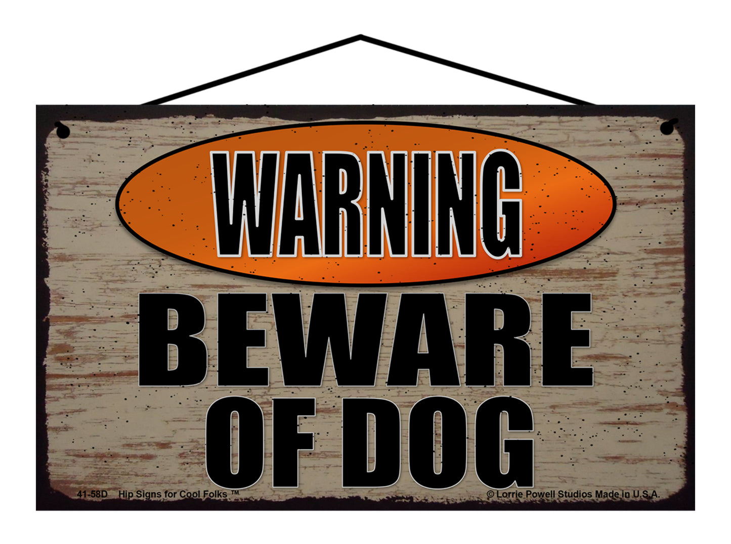 Warning Beware of Dog - Vintage Style Pet Sign