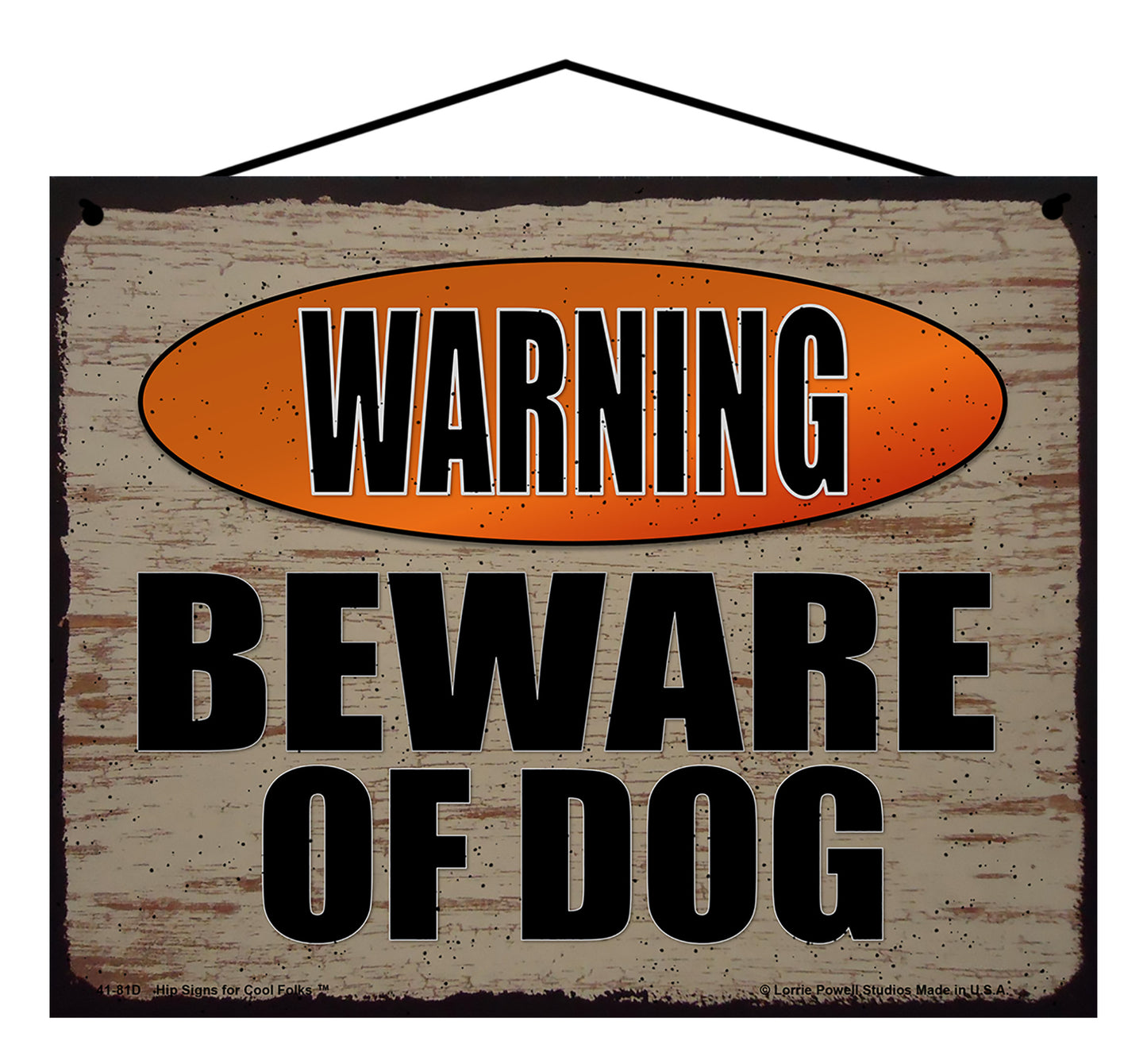 Warning Beware of Dog - Vintage Style Pet Sign