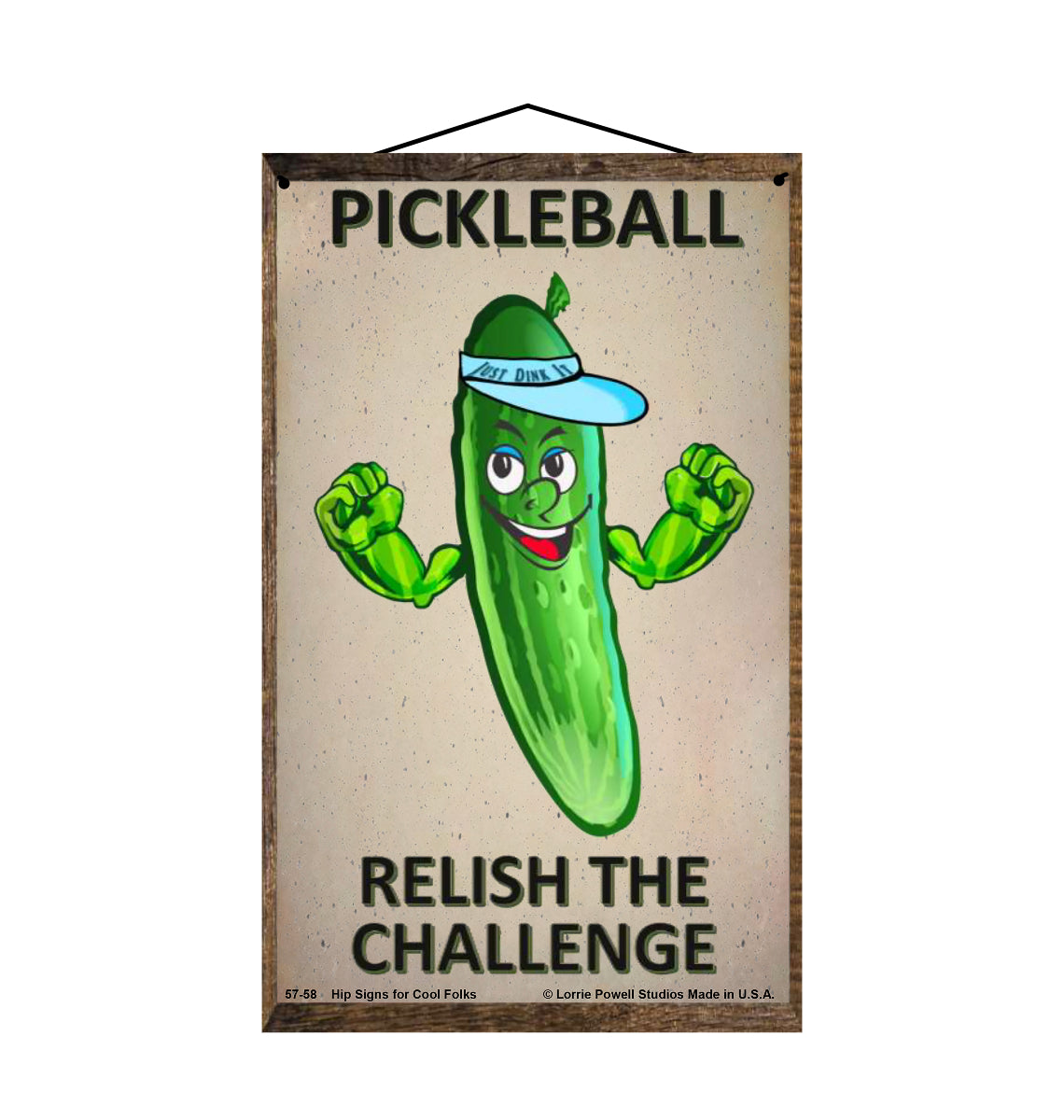 Pickleball Relish The Challenge - Vintage Style Sign