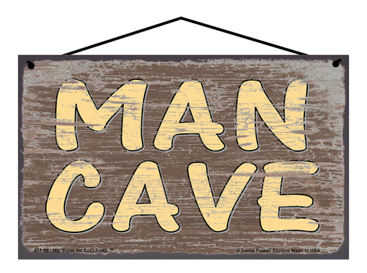 Man Cave - Brown Vintage Style Sign