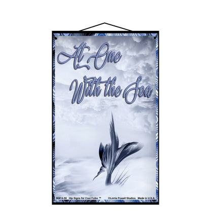 At One With The Sea - Vintage Style Sign