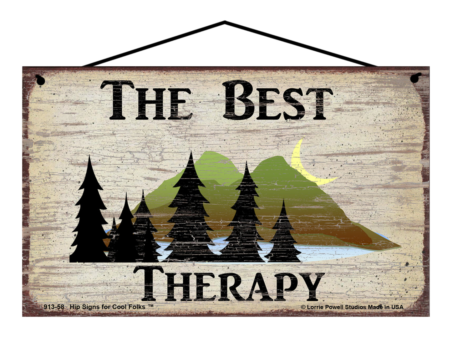 The Best Therapy (Nature) - Vintage Style Sign