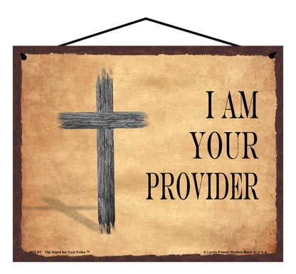 I Am Your Provider - Vintage Style Religious Sign