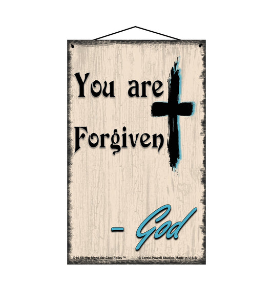 You Are Forgiven - Vintage Style Religious Sign